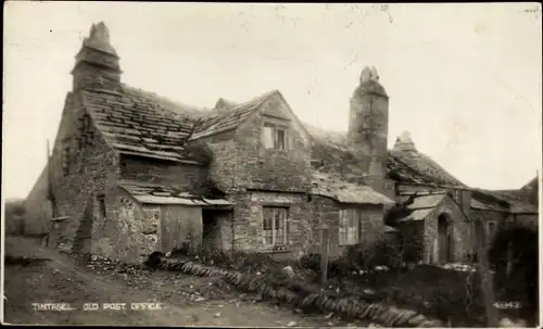 Ak Tintagel Cornwall England, Altes Postamt