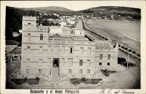 Ak Piriápolis Uruguay, Spa und das Piriapolis Hotel