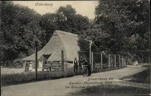 Ak Oldenburg im Großherzogtum Oldenburg, Bauernhaus d. Landesausstellung 1905