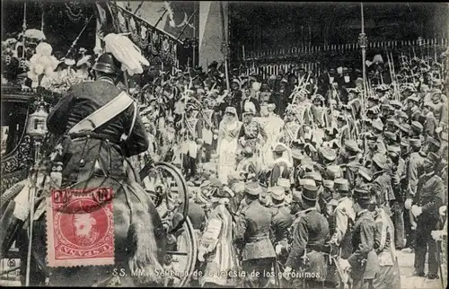 Ak Madrid Spanien, Iglesia de San Jerónimo, Adel Spanien