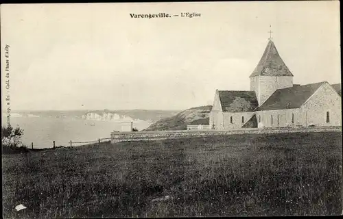 Ak Varengeville sur Mer Seine Maritime, Kirche