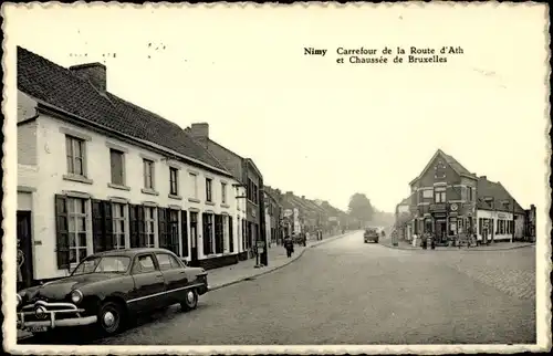Ak Nimy Hennegau Wallonie, Carrefour de la Route d'Ath et Chaussee de Bruxelles