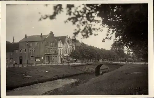 Ak Friedrichstadt an der Eider, Ortspartie