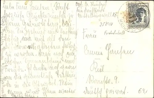 Ak Friedrichstadt an der Eider, Ortspartie