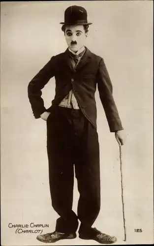 Ak Schauspieler Charles Chaplin, Portrait