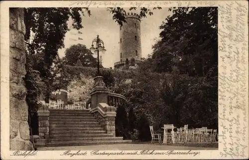 Ak Bielefeld in Nordrhein Westfalen, Restaurant Berglust, Sparrenburg