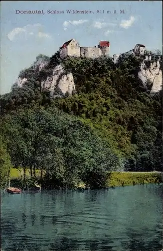 Ak Leibertingen in Baden, Burg Wildenstein an der Donau, Schloss, Donautal