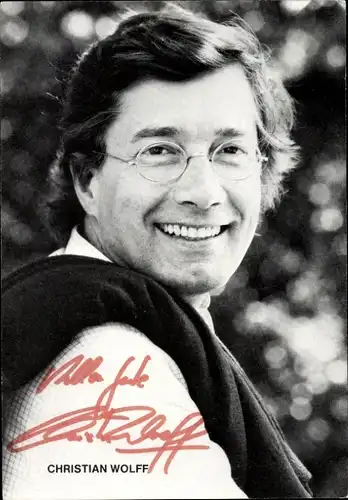 Ak Schauspieler Christian Wolf, Portrait, Autogramm