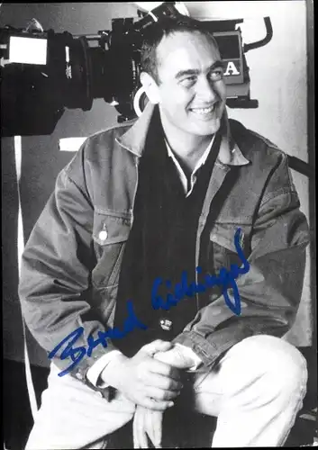 Ak Schauspieler, Bernd Eichinger, Portrait, Autogramm, Filmproduzent, Filmkamera