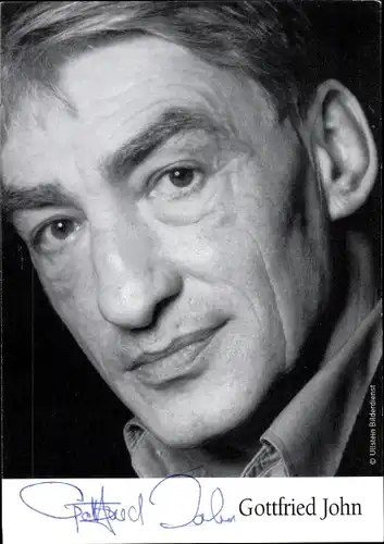 Ak Schauspieler Gottfried John, Portrait, Autogramm