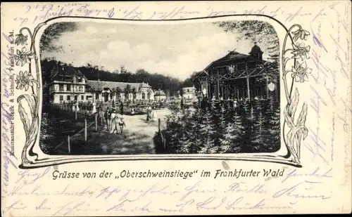 Passepartout Ak Frankfurt am Main, Oberschweinstiege im Frankfurter Wald