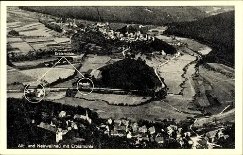 Ak Neuweilnau Weilrod im Taunus, Altweilnau, Pension Erbismühle, Panorama