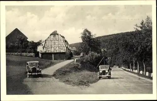 Ak Rod an der Weil Weilrod im Taunus, Pension Ziegelhütte