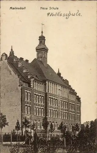 Ak Berlin Tempelhof Mariendorf, Neue Schule, 9. Volksschule, Friedenstraße 23