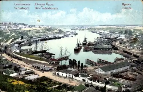 Ak Sebastopol Sewastopol Ukraine, Hafen, Panorama