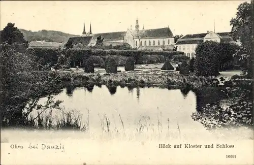 Ak Oliva Gdańsk Danzig, Kloster und Schloss