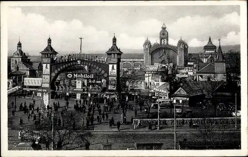 Ak Praha Prag Tschechien, Ausstellungsgelände, Mobiloil