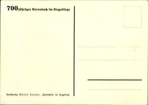 Künstler Ak Bernsbach im Erzgebirge Sachsen, 700-Jahrfeier 1237-1937, Alter Blechwarenhändler