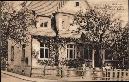 Ak Wöllnitz Jena Thüringen, Müller's Gasthaus