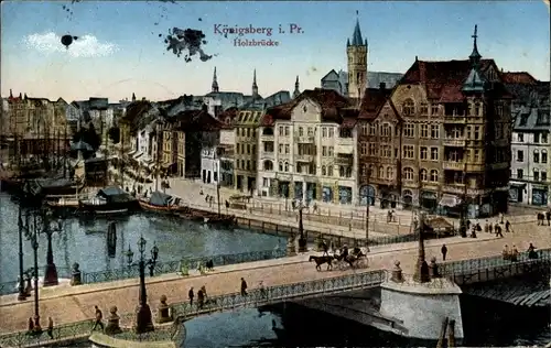 Ak Kaliningrad Königsberg Ostpreußen, Holzbrücke