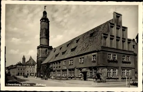 Ak Lwówek Śląski Löwenberg Schlesien, Rathaus