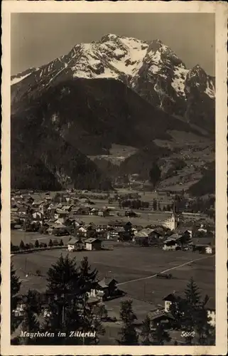 Ak Mayrhofen im Zillertal Tirol, Panorama, Gebirge