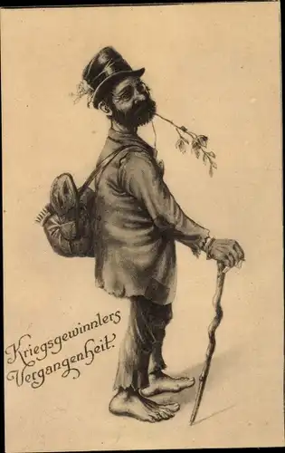 Ak Kriegsgewinnlers Vergangenheit, Landstreicher