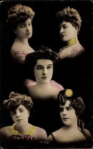 Ak Junge Frauen, Portraits, Reutlinger