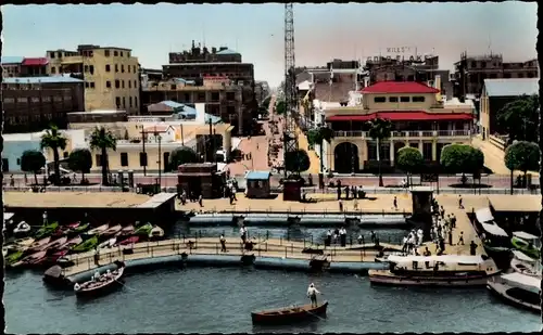 Ak Port Said Ägypten, Teilansicht