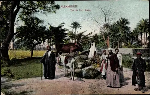 Ak Alexandria Ägypten, View of Sidy Gaber