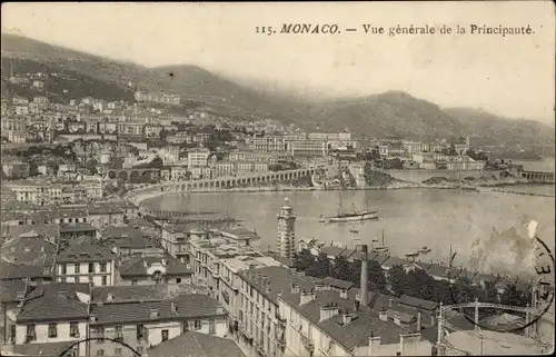 Ak Monaco, Vue generale de la Principaute