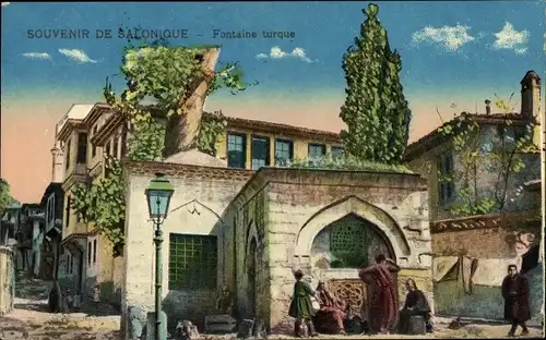 Ak Thessaloniki Griechenland, Türkischer Brunnen