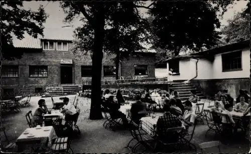 Ak Huy am Harz, Waldgaststätte Sargstedter Warte, Terrasse