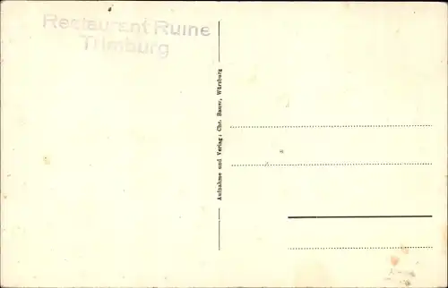 Ak Trimberg Elfershausen in Unterfranken, Schloss Trimburg, Ruine