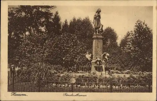 Ak Hannover in Niedersachsen, Gänselieselbrunnen