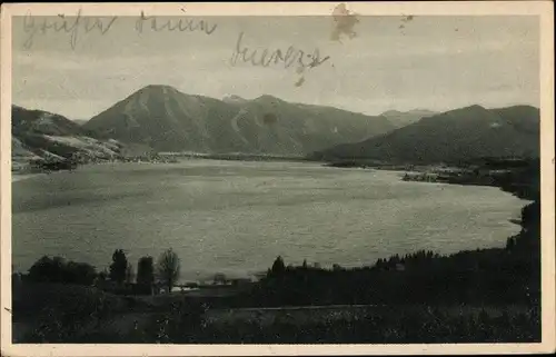 Ak Tegernsee in Oberbayern, See, Panorama