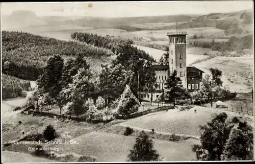 Ak Sebnitz Sächsische Schweiz, Grenadierburg