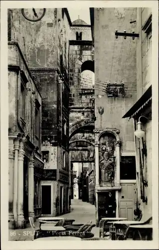 Ak Split Spalato Kroatien, Porta Ferrea