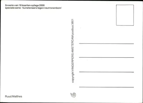 Künstler Ak Matthes, Ruud, Künstler gegen Neutronenbombe