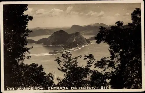 Ak Rio de Janeiro Brasilien, Entrada Da Barra