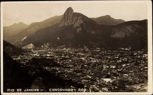 Ak Rio de Janeiro Brasilien, Corcovado