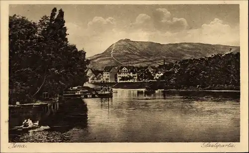 Ak Jena in Thüringen, Saalepartie, Panorama