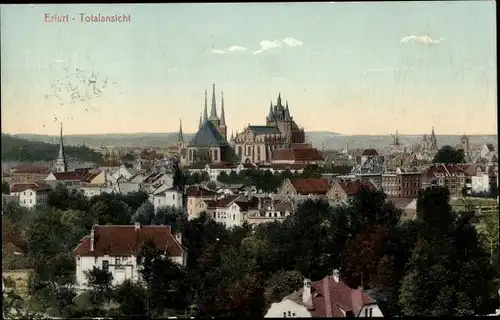 Ak Erfurt in Thüringen, Panorama