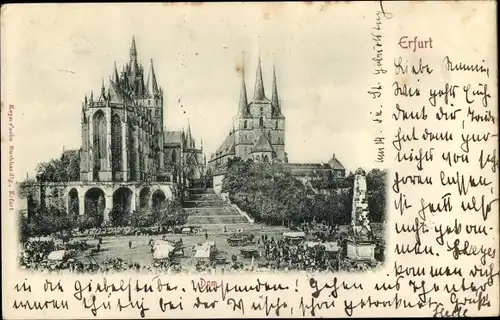 Ak Erfurt in Thüringen, Dom, St. Severi