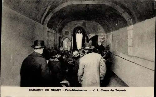 Ak Paris XVIII Montmartre, Cabaret du Néant, Caveau des Trepasses