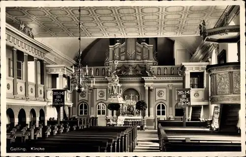 Ak Gelting in Angeln, Kirche, Inneres, Altar