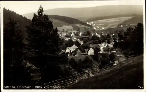 Ak Altenau Oberharz, Gesamtansicht, Rothenberg