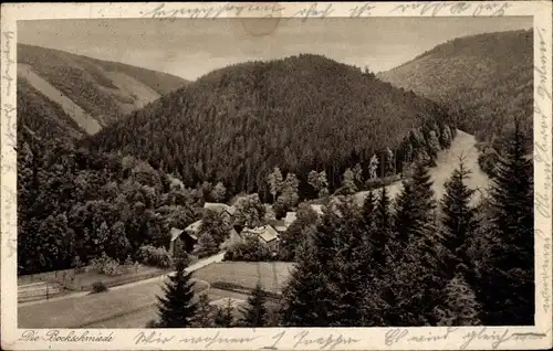 Ak Bockschmiede Döschnitz in Thüringen, Panorama