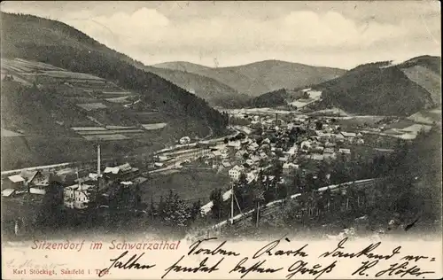 Ak Sitzendorf in Thüringen, Panorama