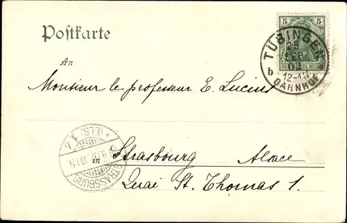 Ak Tübingen am Neckar, Gesamtansicht